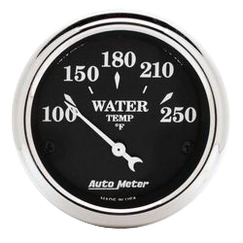 Autometer Old Tyme Black 5 Piece Kit (MPH/FUEL/OILP/WTMP/BAT) 55-59 Chevy Truck Direct-Fit Dash Kit AutoMeter Gauge Pod Components