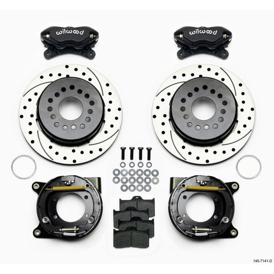 Wilwood Forged Dynalite P/S Park Brake Kit Drilled Chevy 12 Bolt w/ C-Clips Wilwood Big Brake Kits