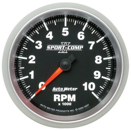 Autometer Sport-Comp II 3-3/8in 10K RPM In Dash Tachometer AutoMeter Gauges