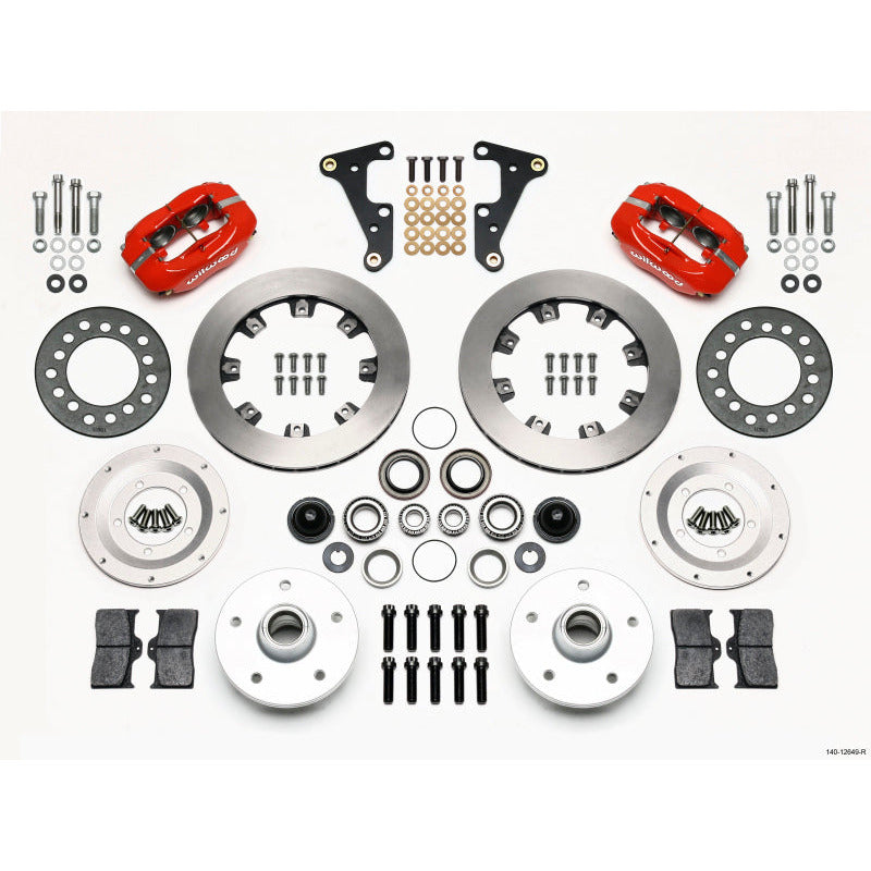 Wilwood Forged Dynalite Front Kit 11.75in Red 41-55 Cadillac Wilwood Big Brake Kits