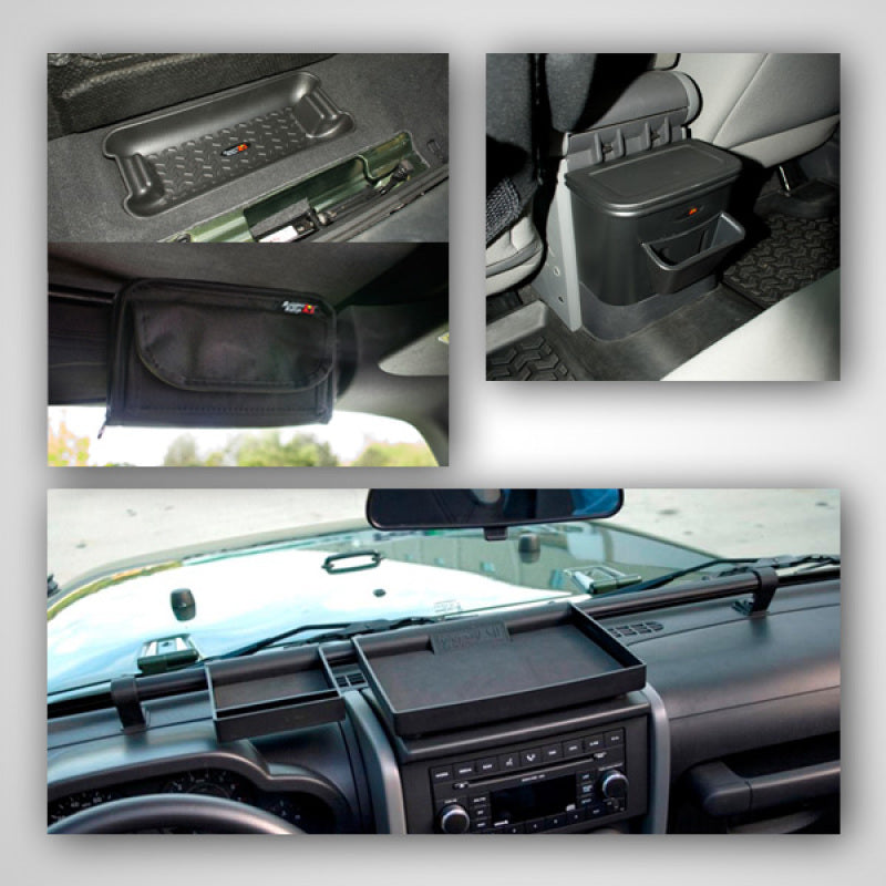 Rugged Ridge Interior Storage Kit 07-10 Jeep Wrangler JK Rugged Ridge Dash & Interior Trim