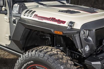 Rugged Ridge XHD Armor Fenders and Liner Kit 07-18 Jeep Wrangler JK 2-Door Rugged Ridge Body Armor & Rock Rails