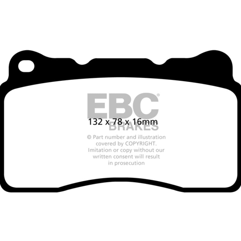 EBC 2016+ Cadillac CT6 2.0L Turbo Redstuff Front Brake Pads EBC Brake Pads - Performance