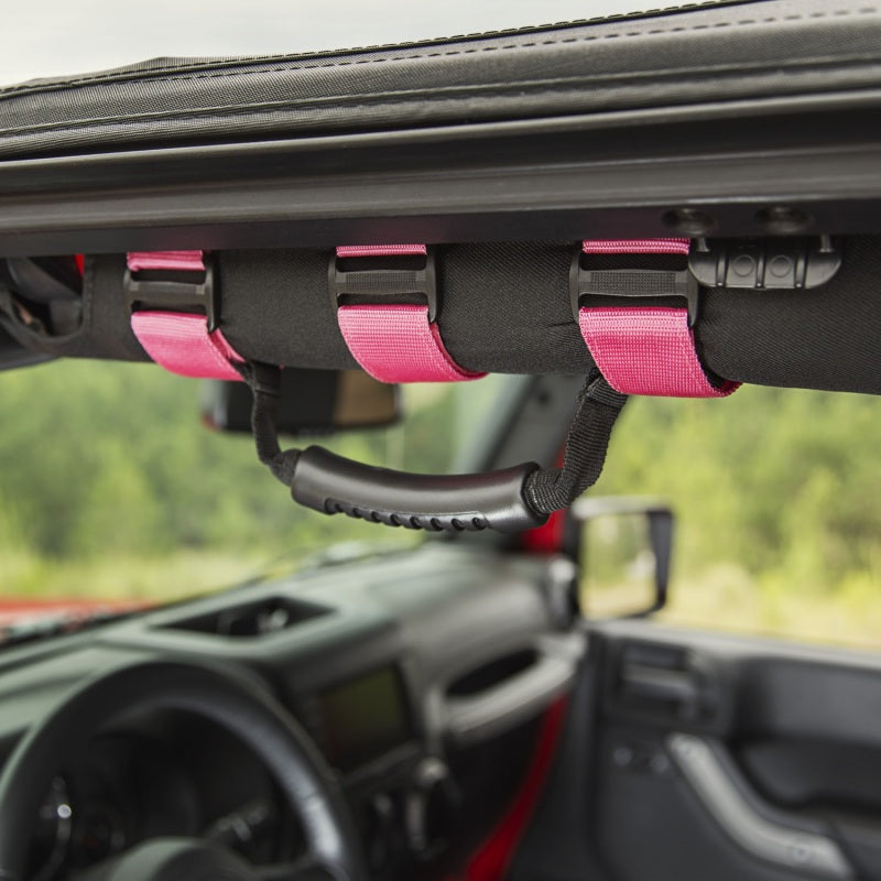 Rugged Ridge Ultimate Grab Handles Pink 55-20 CJ/Jeep Wrangler /JT Rugged Ridge Dash & Interior Trim