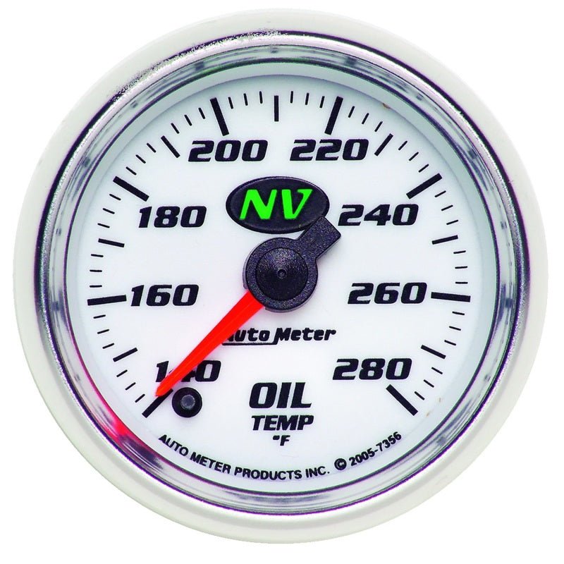 Autometer NV 2-1/16in 140-280 Deg F Digital Stepper Motor Oil Temp Gauge AutoMeter Gauges