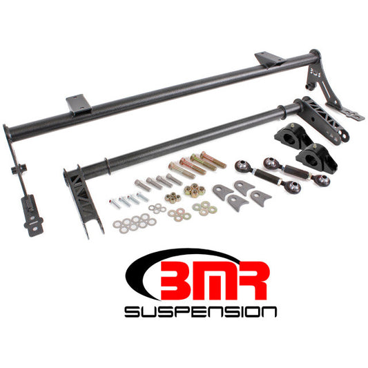 BMR 05-14 S197 Mustang Rear Bolt-On Hollow 35mm Xtreme Anti-Roll Bar Kit (Delrin) - Black Hammertone BMR Suspension Sway Bars
