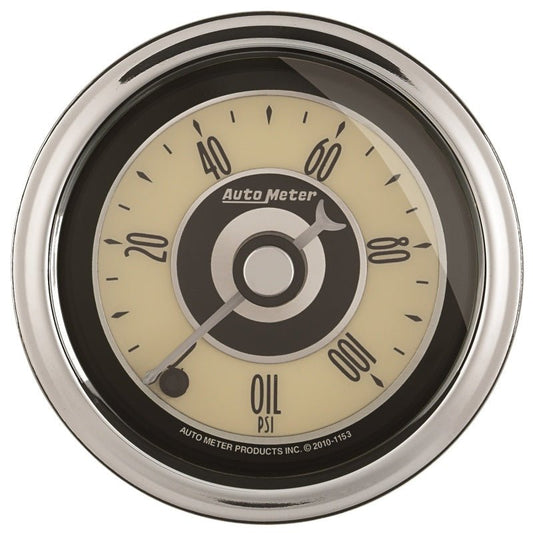 Autometer Cruiser Ad 2-1/16in Full Sweep Electric 0-100 PSI Oil Pressure Gauge AutoMeter Gauges