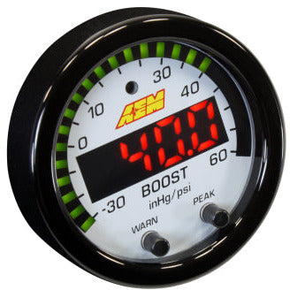 AEM X-Series Boost Pressure -30inHg 60psi Gauge Kit AEM Gauges