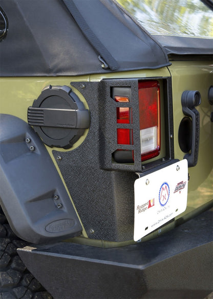 Rugged Ridge XHD Corner Guard Rear 07-18 Jeep Wrangler JKU 4 Door Rugged Ridge Body Armor & Rock Rails