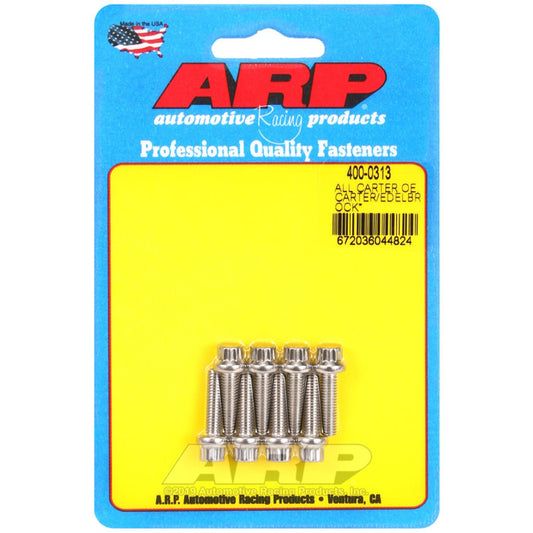 ARP All Carter OE/Carter/Edelbrock (Performer and Thunder Series) Carburetor Bolt Kit ARP Uncategorized