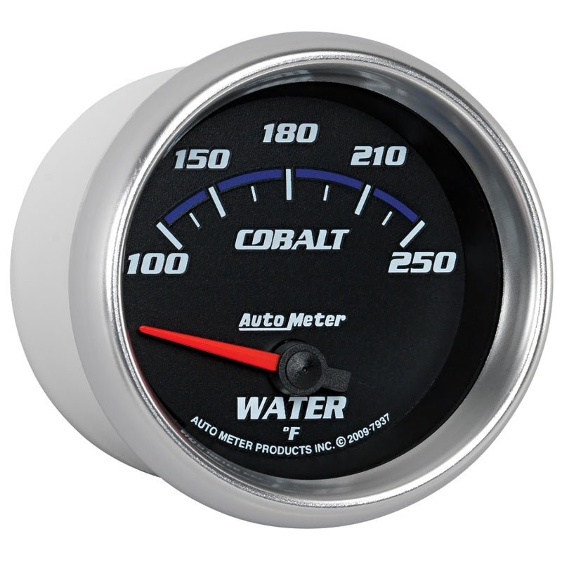 Autometer Cobalt 66mm 100-250 Degree F Electric Water Temperature Gauge AutoMeter Gauges