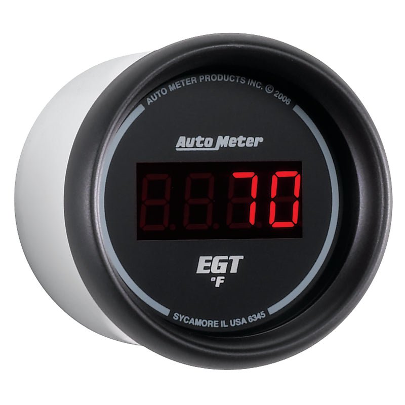 Autometer Z Series 52mm 0-2000 Deg F Digital EGT/Pyrometer Gauge AutoMeter Gauges