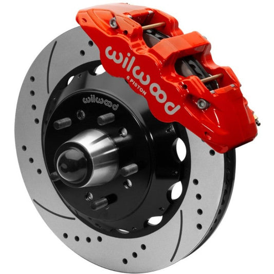 Wilwood Forged Narrow Superlite 6R Front Big Brake Kit SRP 14.00in Rotors 67-86 C1500 - Red Wilwood Big Brake Kits