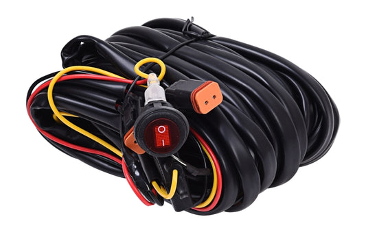 KC HiLiTES Wiring Harness for (2) Backup/Reverse Lights w/2-Pin Deutsch Connectors (110w Max Total)