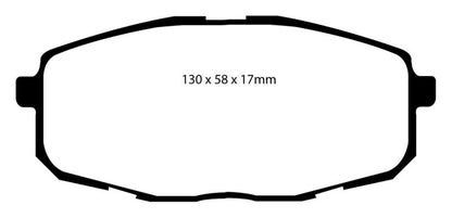 EBC 09-12 Hyundai Elantra 2.0 Touring Redstuff Front Brake Pads