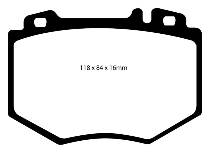 EBC 03-06 Mercedes-Benz CL600 5.5 Twin Turbo Redstuff Front Brake Pads