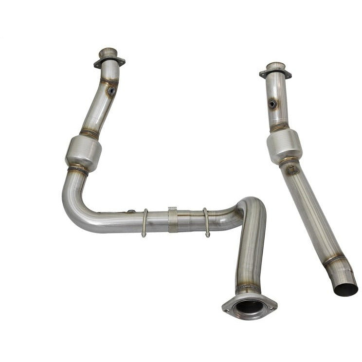 aFe Twisted Steel Down-Pipe Street Series 2017 Ford F-150 Raptor V6-3.5L (tt) aFe Downpipes