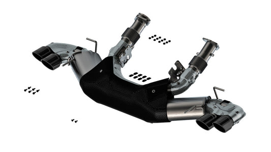 Borla 20-24 Chevy Corvette 6.2L V8 AT w/o NPP 3in S-Type Catback Exhaust - Black Chrome Tips