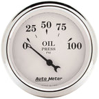 Autometer Old Tyme White 5 Piece Kit (MPH/FUEL/OILP/WTMP/BAT) 59-60 Chevy Car Direct-Fit Dash Kit AutoMeter Gauges