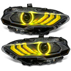 Oracle Lighting 18-23 Ford Mustang Dynamic ColorSHIFT LED Headlights - Black Series