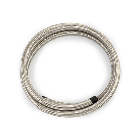 Mishimoto 10Ft Stainless Steel Braided Hose w/ -4AN Fittings - Stainless Mishimoto Oil Line Kits
