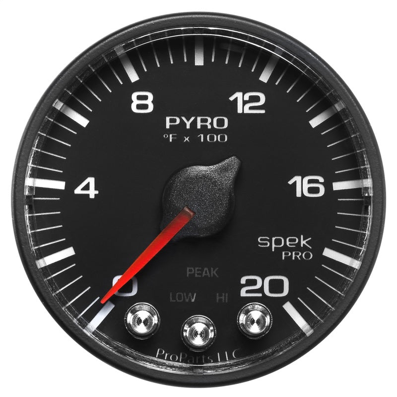 Autometer Spek-Pro 52.4mm 0-2000F Digital Stepper Motor Pyrometer Gauge AutoMeter Gauges