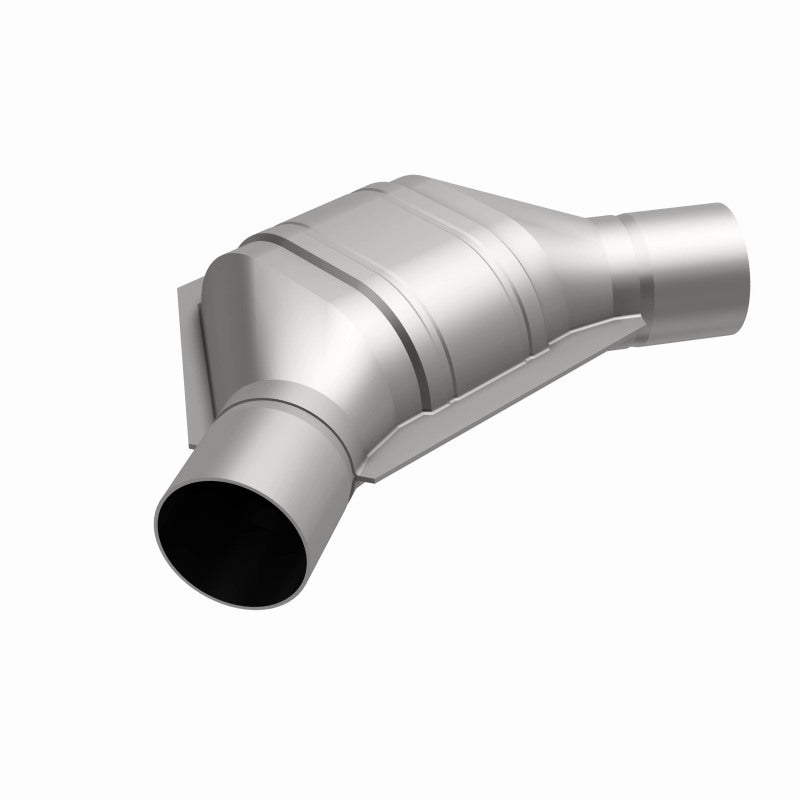 MagnaFlow Universal Catalytic Converter 2.00in Angled In/Out Frnt CA