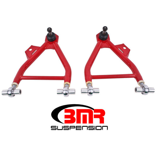 BMR 94-04 Mustang Lower A-Arms (Coilover Only) w/ Adj. Rod End and Tall Ball Joint - Red BMR Suspension Control Arms