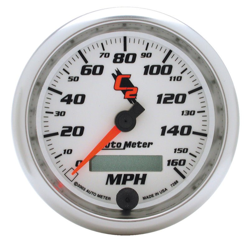 Autometer C2 3 3/8 inch 160MPH In-Dash Speedometer AutoMeter Gauges