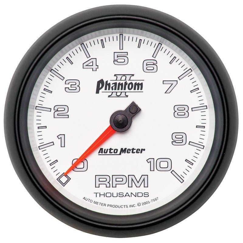 Autometer Phantom II 3-3/8in 10000 RPM In-Dash Tachometer AutoMeter Gauges