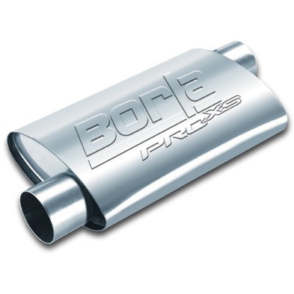 Borla Pro-XS 2in Tubing 14in x 4in x 9.5in Oval Offset/Offset Muffler Borla Muffler