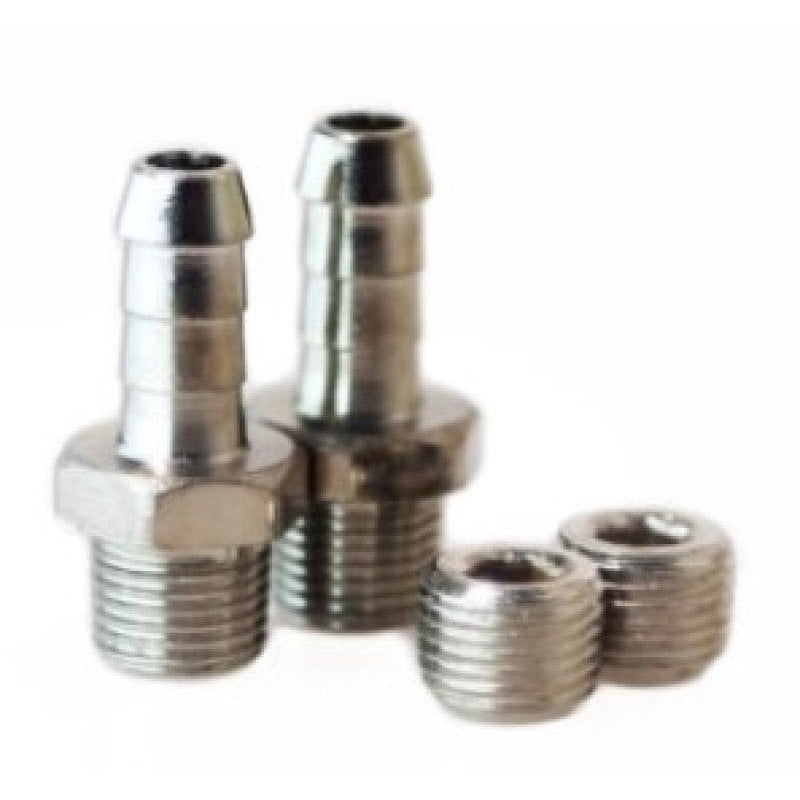 Turbosmart WG50/60 1/8NPT - 6MM Hose Tail Fitting Kit w/ Plug Turbosmart Fittings