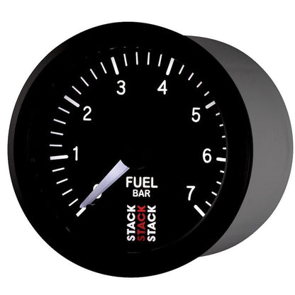 Autometer Stack 52mm 0-7 Bar M10 Male Pro Stepper Motor Fuel Pressure Gauge - Black AutoMeter Gauges