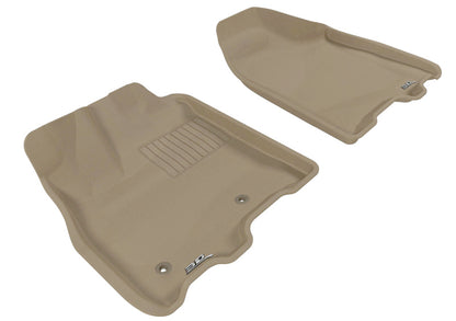 3D MAXpider 2011-2012 Toyota Sienna Kagu 1st Row Floormat - Tan