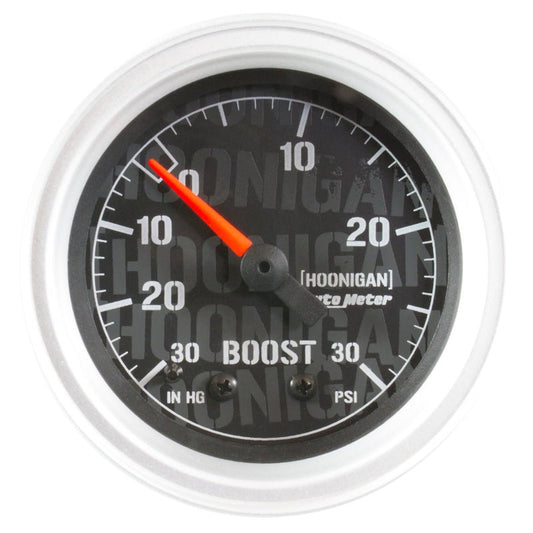 Autometer Hoonigan 52mm 30 PSI Mechanical Vacuum/Boost Gauge AutoMeter Gauges
