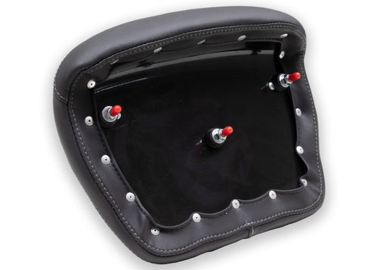 Mustang 08-21 Harley Electra Glide,Rd Glide,Rd King,Str Glide Tour-Pak Pad w/Grey Stitch-Black