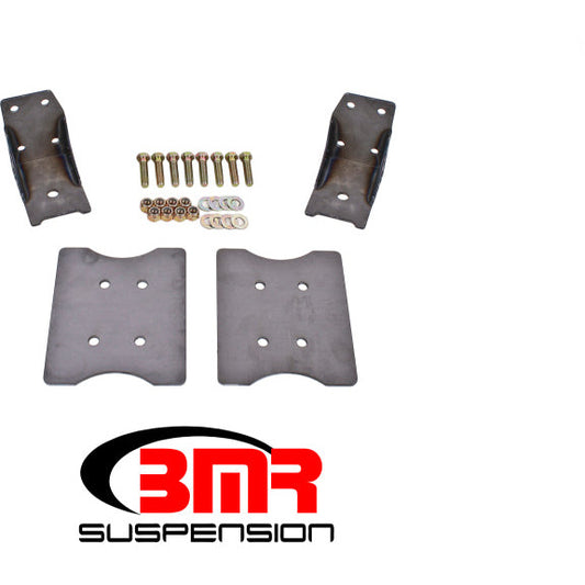 BMR 79-04 Fox Mustang Lower Torque Box Reinforcement Plates - Natural BMR Suspension Diff Braces