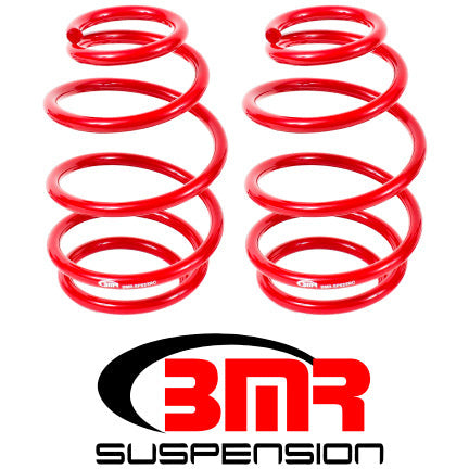 BMR 10-15 5th Gen Camaro V8 Front Lowering Springs - Red BMR Suspension Lowering Springs