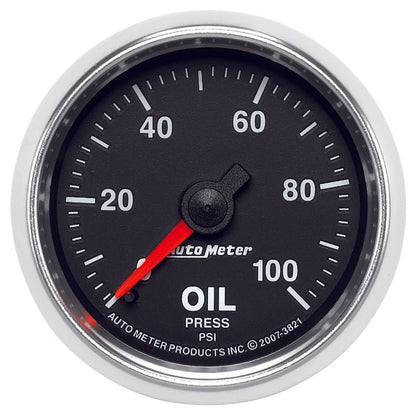 Autometer GS 52mm 0-100 PSI Mechanical Oil Pressure Gauge AutoMeter Gauges