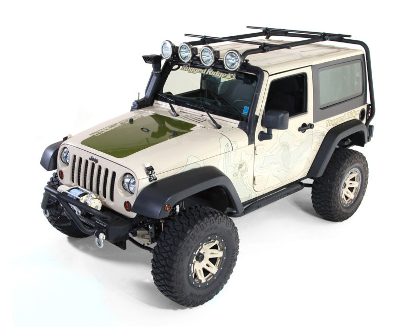 Rugged Ridge 07-18 Jeep Wrangler 2-Door Sherpa Roof Rack Kit Rugged Ridge Roof Rack