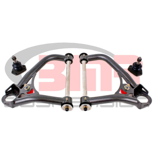 BMR 67-69 1st Gen F-Body Pro-Touring Upper A-Arms w/ Tall Ball Joint (Delrin) - Black Hammertone BMR Suspension Control Arms
