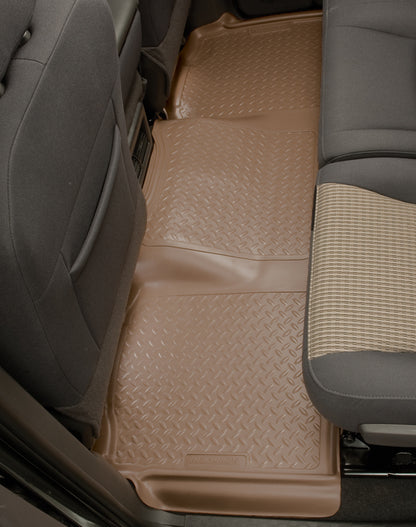 Husky Liners 02-06 Cadillac Escalade/GMC Yukon/Denali Classic Style 2nd Row Tan Floor Liners