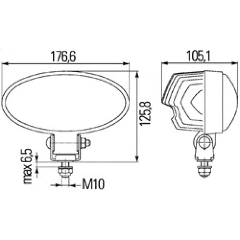 Hella Work Lamp Na 0Gr Md1224 Dt Ov90 1Gb Hella Work Lights