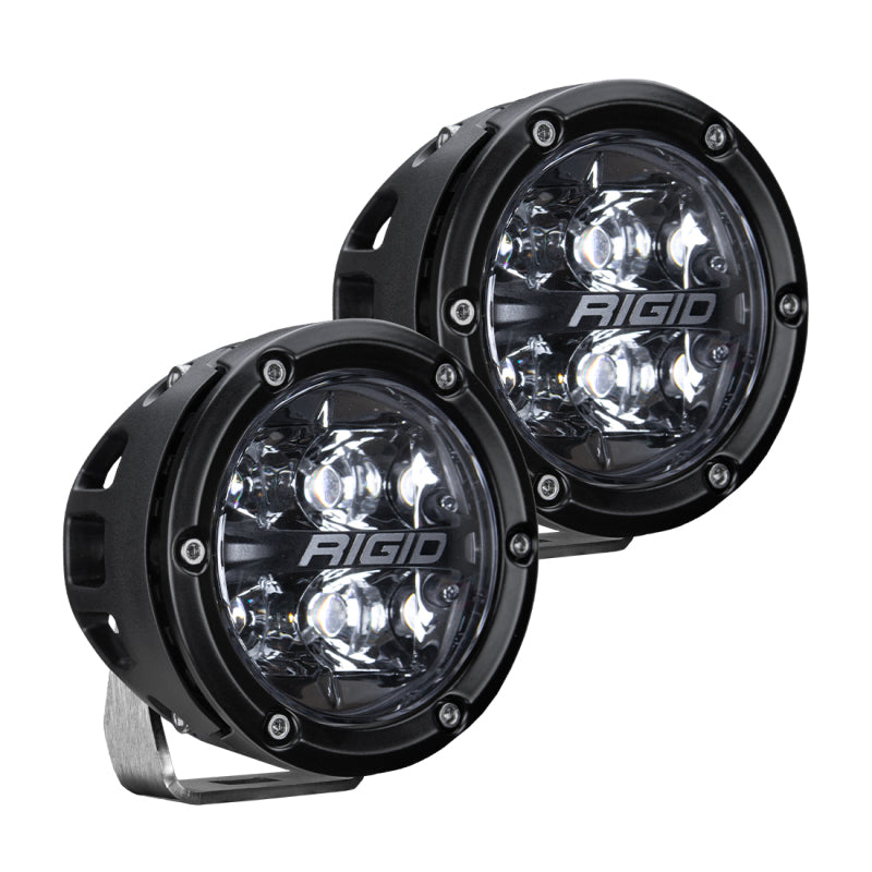 Rigid Industries 2021 Ford Bronco A-Pillar Light Kit (Incl. 360-spot and 360-Drive)