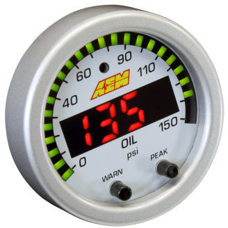 AEM X-Series 0-150 Oil Pressure Gauge Kit AEM Gauges