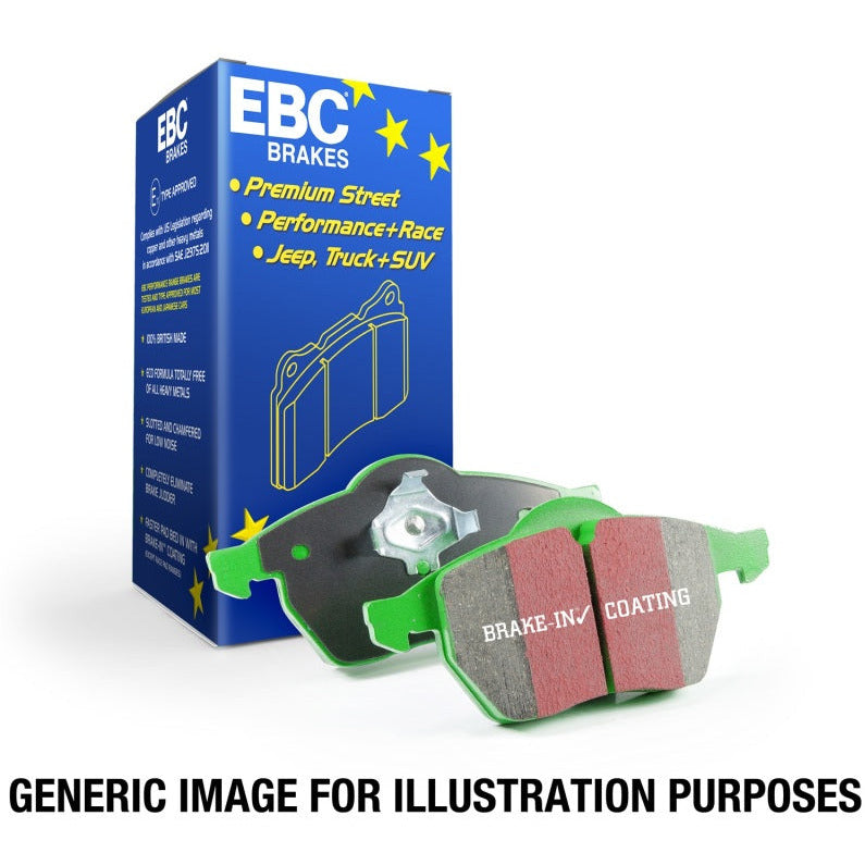EBC 03-04 Cadillac XLR 4.6 Greenstuff Rear Brake Pads EBC Brake Pads - Performance
