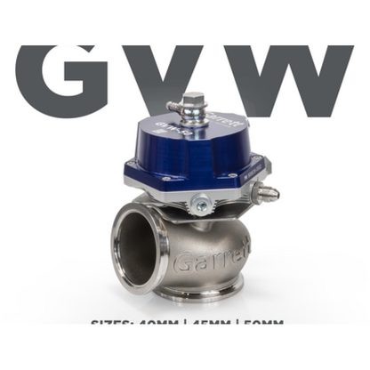 Garrett GVW-50 50mm Wastegate Kit - Blue Garrett Wastegates