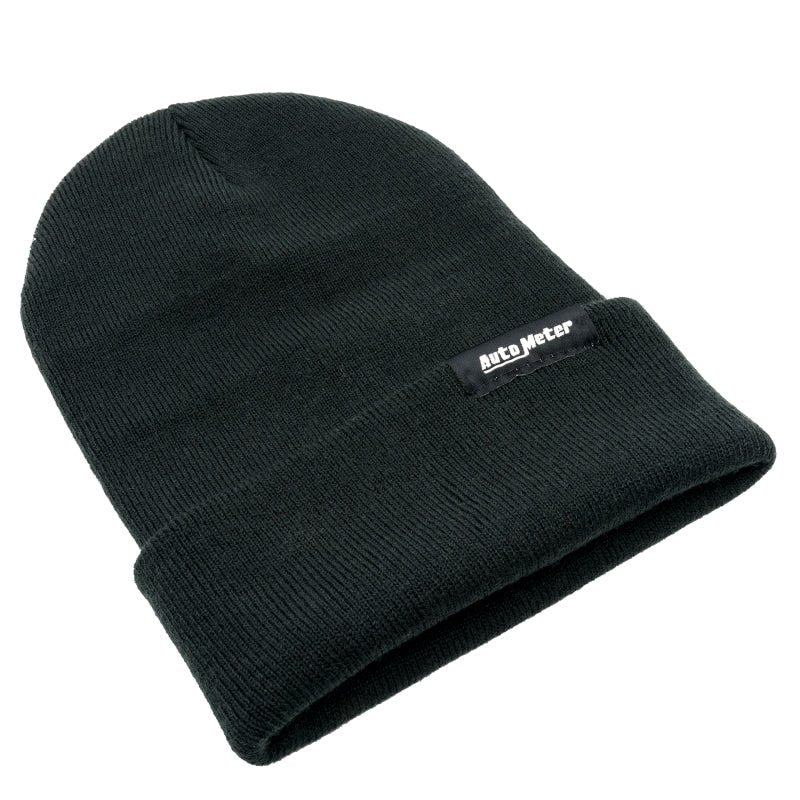 Autometer Black Fold Cuff Knit Hat AutoMeter Apparel