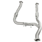 aFe Twisted Steel 3in-3.5in Y-Pipe SSS Exhaust w/ Cats 11-14 Ford F-150 EcoBoost V6-3.5L (tt) aFe Headers & Manifolds