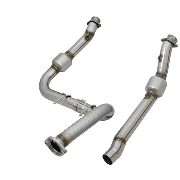 aFe Twisted Steel Down-Pipe Street Series 2017 Ford F-150 Raptor V6-3.5L (tt) aFe Downpipes